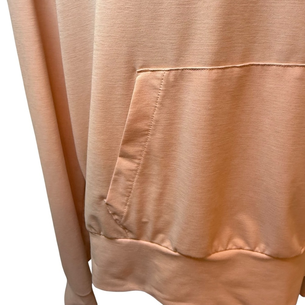 Women’s Peach V-Neck Hoodie Top - Picture 2 of 8